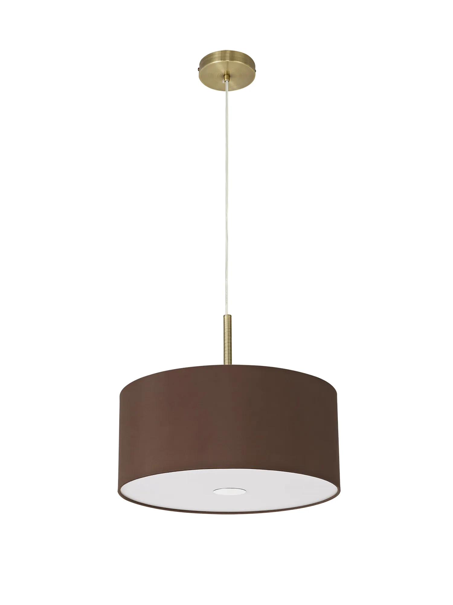Baymont 40cm 3 Light Pendant Antique Brass, Raw Cocoa/Grecian Bronze, Frosted Diffuser DK0392  Deco Baymont AB RC